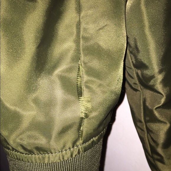 Plus size women’s satin bomber jacket - Picture 3 of 4